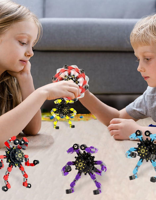 Load image into Gallery viewer, 4pcs Deformation Fingertip Gyroscope Toys Stress Relief Fidget Toy Set
