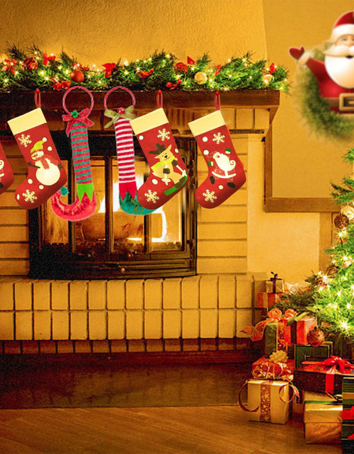 Load image into Gallery viewer, CMEECNE 3Pack Christmas Stockings Santa Snowman Reindeer Pattern Holiday Decor
