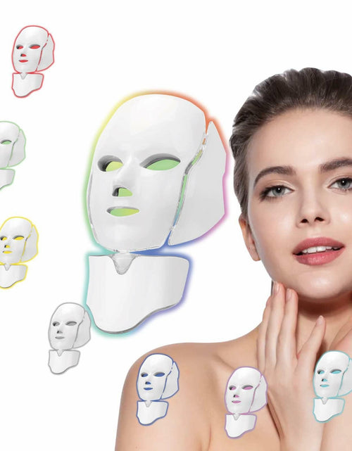 Load image into Gallery viewer, DELOO LED Facial Mask Device Seven-Colors Light Multi-Color Therapy
