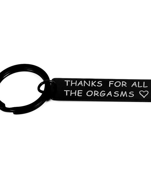Load image into Gallery viewer, ShiQiao Couples Keychain Gift for Boyfriend Girlfriend Black Keyring
