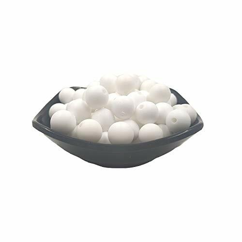 Load image into Gallery viewer, Alenybeby Silicone Pearl Beads 15mm 100pcs Round White Loose Beads
