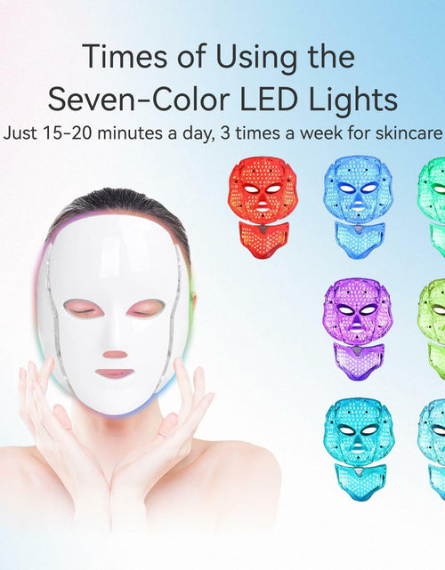 Load image into Gallery viewer, DELOO LED Facial Mask Device Seven-Colors Light Multi-Color Therapy
