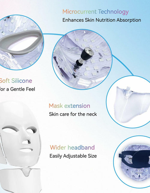 Load image into Gallery viewer, DELOO LED Facial Mask Device Seven-Colors Light Multi-Color Therapy
