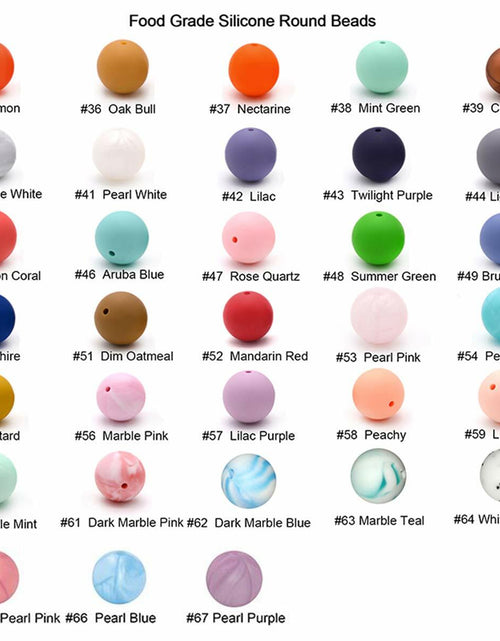 Load image into Gallery viewer, Alenybeby Silicone Pearl Beads 15mm 100pcs Round White Loose Beads
