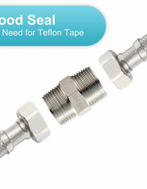 Load image into Gallery viewer, OFFO 3/4" Male NPT Threaded Nipple Adapter Stainless Steel 304 Pipe Fitting
