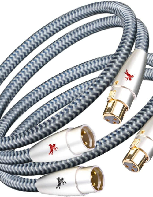 Load image into Gallery viewer, Impeto Balanced XLR Microphone Cable Male to Female 3.3ft 1 Pair Gold Plated
