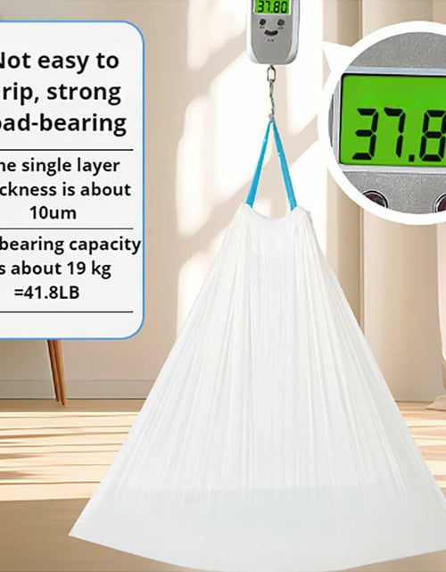 Load image into Gallery viewer, RatnaKetu 4 Gallon Drawstring Trash Bags Thick Strong Unscented 80 Count
