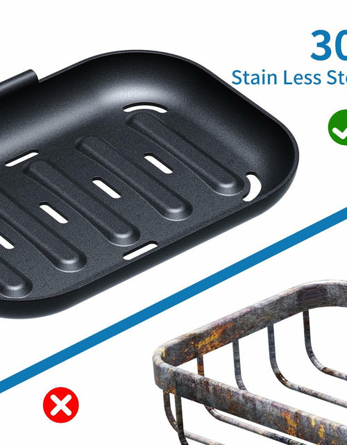 Load image into Gallery viewer, MAYZOLOP Soap Dish Holder Shower Wall Mount with 2 Hooks Bathroom
