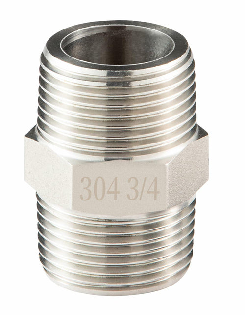 Load image into Gallery viewer, OFFO 3/4" Male NPT Threaded Nipple Adapter Stainless Steel 304 Pipe Fitting
