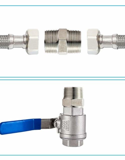 Load image into Gallery viewer, OFFO 3/4" Male NPT Threaded Nipple Adapter Stainless Steel 304 Pipe Fitting
