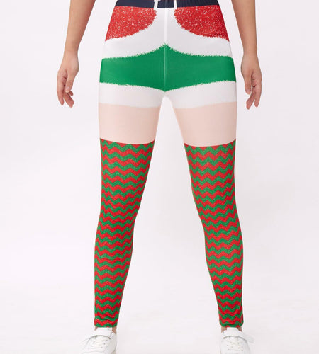 Patgoal Girls Christmas Ugly Print Leggings High Waist Full Length Size 11-12