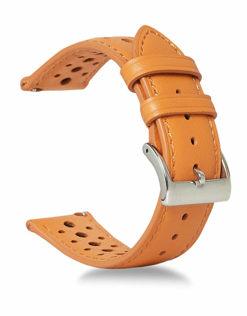 Load image into Gallery viewer, Jeereal Leather Watch Band Strap 22mm Tan Genuine Leather
