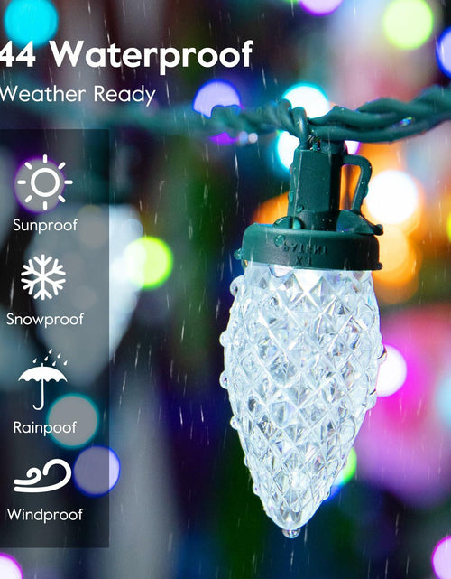 Load image into Gallery viewer, Brightown C9 LED Christmas String Lights 33ft 50 LED Warm White 2 Pack
