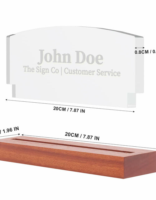 Load image into Gallery viewer, Inspirational Team Noun Wooden Desk Plaque LED Light Office Decor
