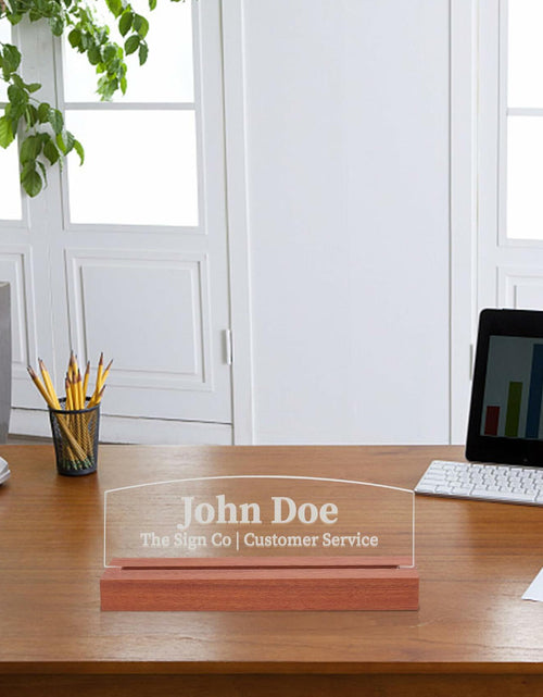 Load image into Gallery viewer, Inspirational Team Noun Wooden Desk Plaque LED Light Office Decor
