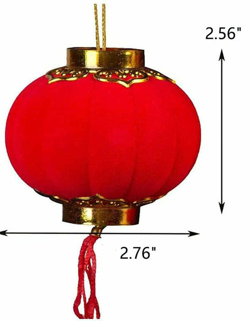 Load image into Gallery viewer, Yuumluo Red Lanterns 16 Pcs Mini Plastic Hanging Lanterns 1.97"x2.17"
