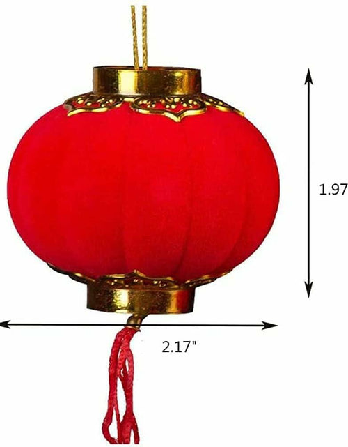 Load image into Gallery viewer, Yuumluo Red Lanterns 16 Pcs Mini Plastic Hanging Lanterns 1.97"x2.17"
