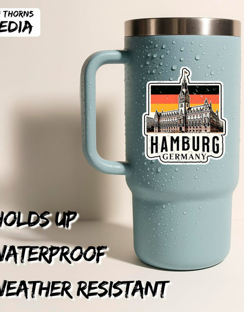 Load image into Gallery viewer, Hamburg Germany Travel Sticker 4 Inch Waterproof Vinyl Decal Durable
