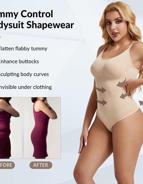 Load image into Gallery viewer, DEQIN Womens Seamless Tummy Control Full Body Shaper Jumpsuit Size Medium
