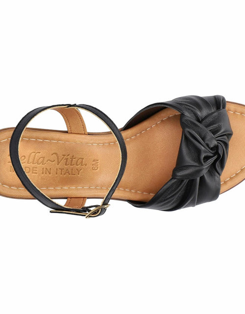 Load image into Gallery viewer, Bella Vita Women's Ave-Italy Heeled Sandal Black Italian Leather Size 10 Narrow
