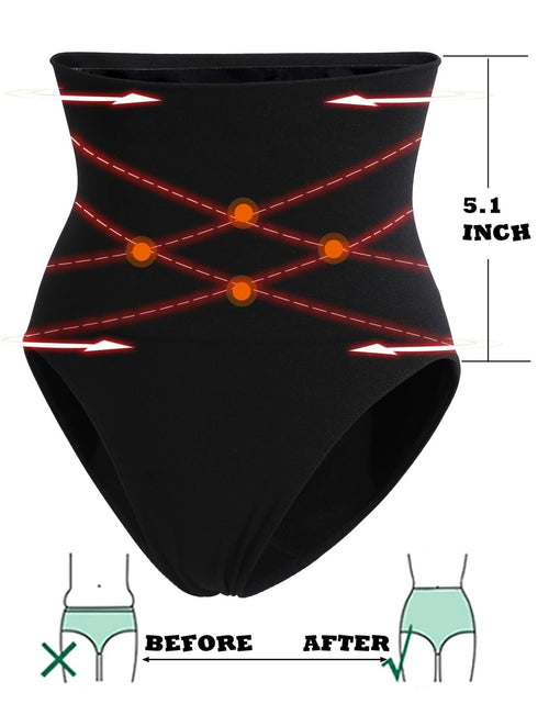 Load image into Gallery viewer, FINETOO Tummy Control High Waisted Shapewear Briefs Plus Size S Nude
