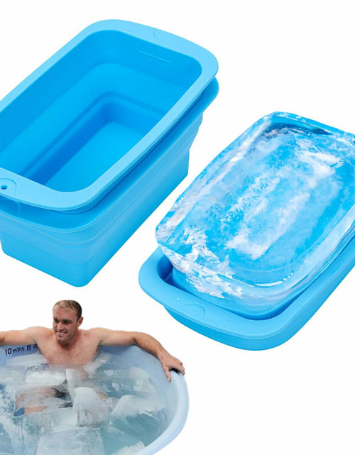 Load image into Gallery viewer, Foldable Ice Bath Mold Silicone Ice Block Chiller 3 Pack 22.2LB Total
