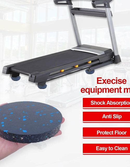 Load image into Gallery viewer, U MAX Exercise Equipment Anti Vibration Pads 4.7x0.6in Black 6pc High Density
