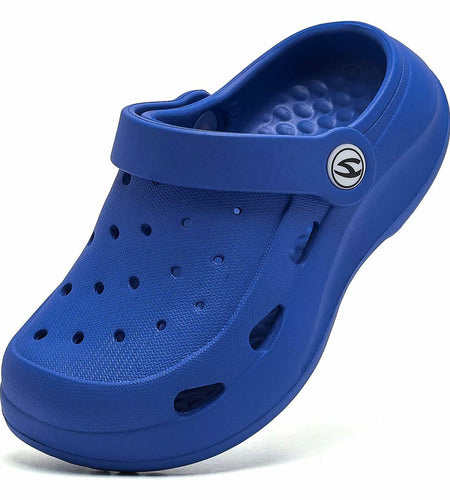 WOUEOI Toddler Garden Shoes Cartoon Slides Sandals Clogs Sapphire Size 9