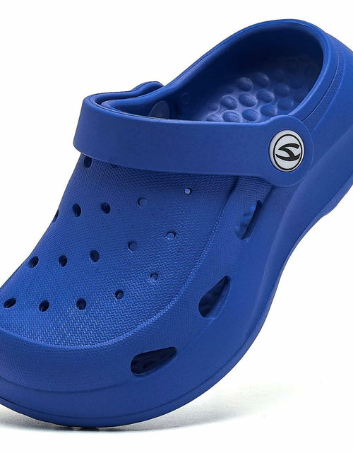 Load image into Gallery viewer, WOUEOI Toddler Garden Shoes Cartoon Slides Sandals Clogs Sapphire Size 9
