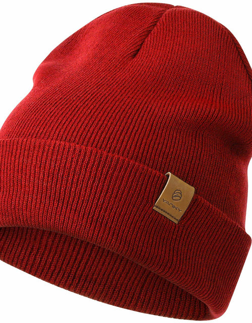Load image into Gallery viewer, YANIKY Unisex Acrylic Beanie Hat Winter Knit Pink One Size
