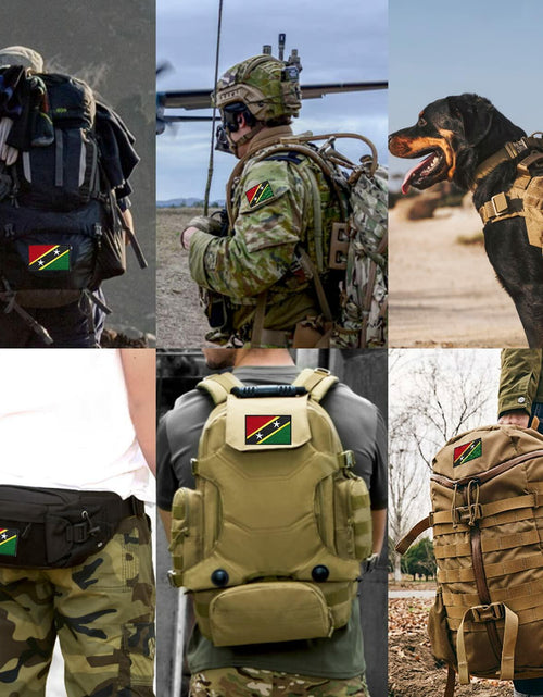Load image into Gallery viewer, stidsds 2 Pack Saint Kitts and Nevis Flag Embroidered Patches Tactical
