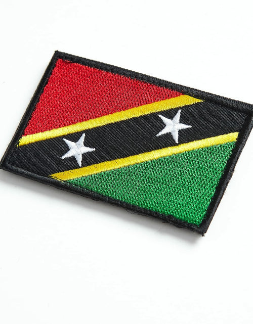 Load image into Gallery viewer, stidsds 2 Pack Saint Kitts and Nevis Flag Embroidered Patches Tactical
