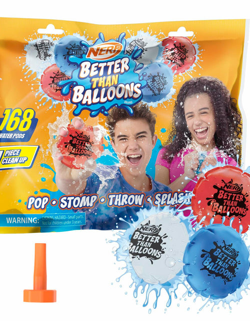 Load image into Gallery viewer, NERF Better Than Balloons Water Toys 168 Pods Easy 1 Piece Clean Up Ages 3+
