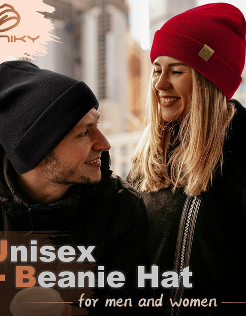 Load image into Gallery viewer, YANIKY Unisex Acrylic Beanie Hat Winter Knit Pink One Size

