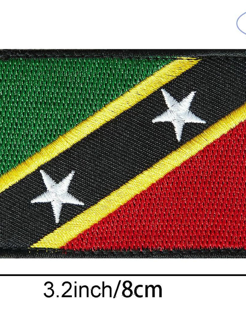 Load image into Gallery viewer, stidsds 2 Pack Saint Kitts and Nevis Flag Embroidered Patches Tactical
