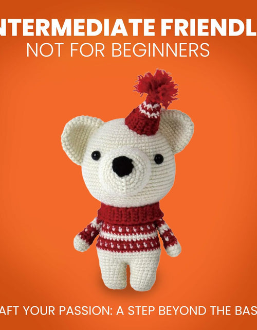 Load image into Gallery viewer, Amigurumi Crochet Kit for Adults Intermediate DIY Craft Bear with Materials
