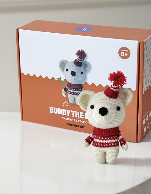 Load image into Gallery viewer, Amigurumi Crochet Kit for Adults Intermediate DIY Craft Bear with Materials
