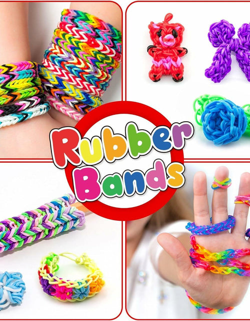 Load image into Gallery viewer, MEGANEOPRE Loom Bracelet Bands Kit 4500+ Pcs 15 Colors Clips Hooks Loom
