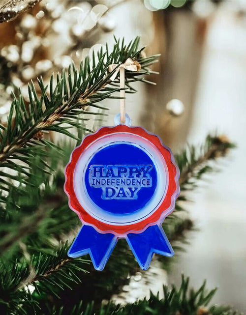 Load image into Gallery viewer, Ysqool American Badge Keychain Mold Silicone Blue DIY Cake Decoration
