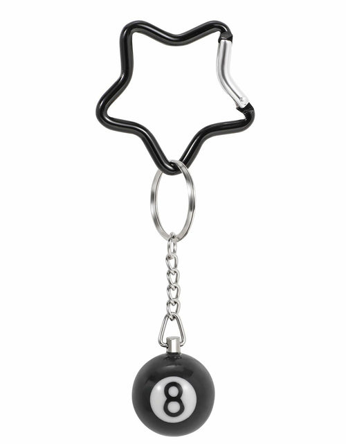 Load image into Gallery viewer, TRIWORKS Keychain Star Heart Pink Butterfly 8 Ball Dice Strawberry Charm
