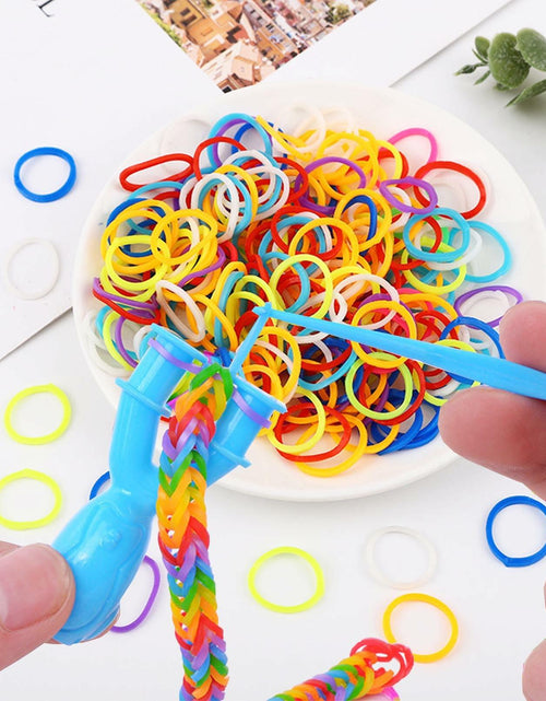 Load image into Gallery viewer, MEGANEOPRE Loom Bracelet Bands Kit 4500+ Pcs 15 Colors Clips Hooks Loom
