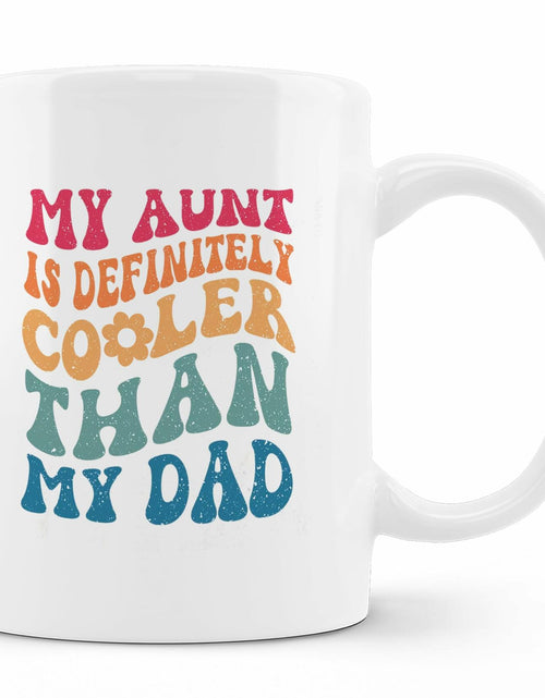 Load image into Gallery viewer, FHUGX Aunt Coffee Mug Ceramic 11oz Retro Preppy Auntie Gift
