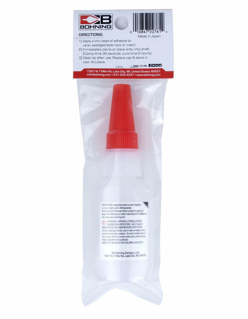 Load image into Gallery viewer, Bohning Fletch Fuse Instant Glue 1/2 oz Clear Adhesive for Archery
