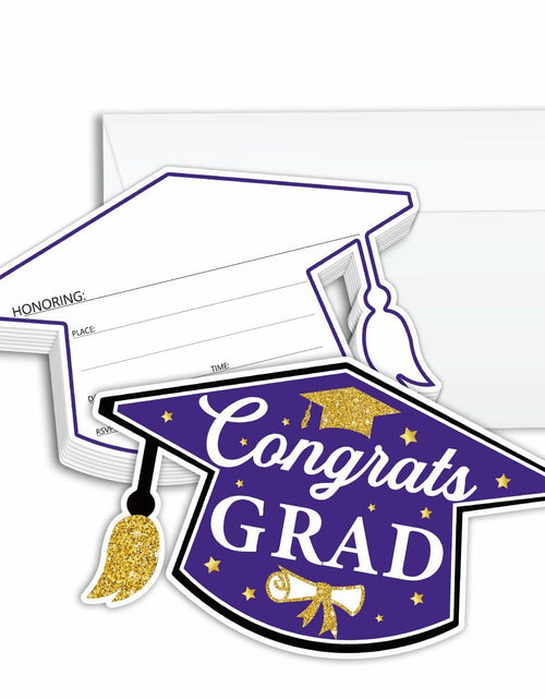 Load image into Gallery viewer, SHIEL-EVEN Graduation Invitation Cards with Envelope, 20 Count Party Decor
