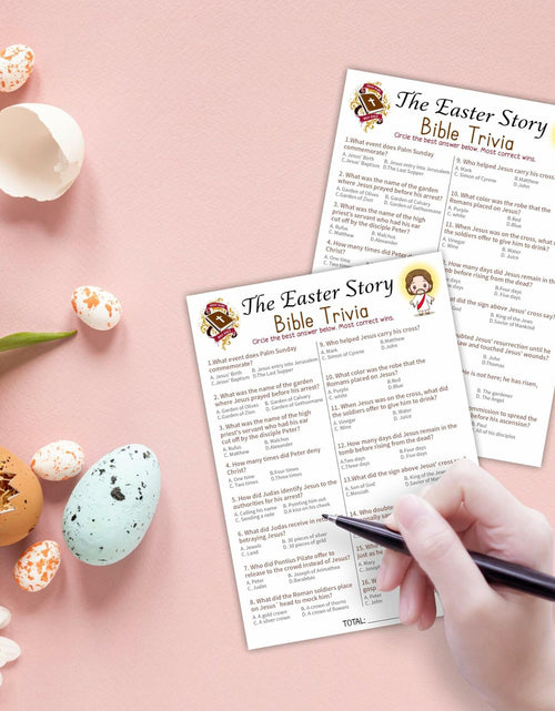 Load image into Gallery viewer, WeMaison Bible Game Cards 20 Pcs Christian Trivia Party Game A02
