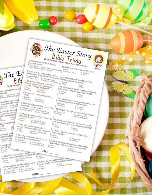 Load image into Gallery viewer, WeMaison Bible Game Cards 20 Pcs Christian Trivia Party Game A02
