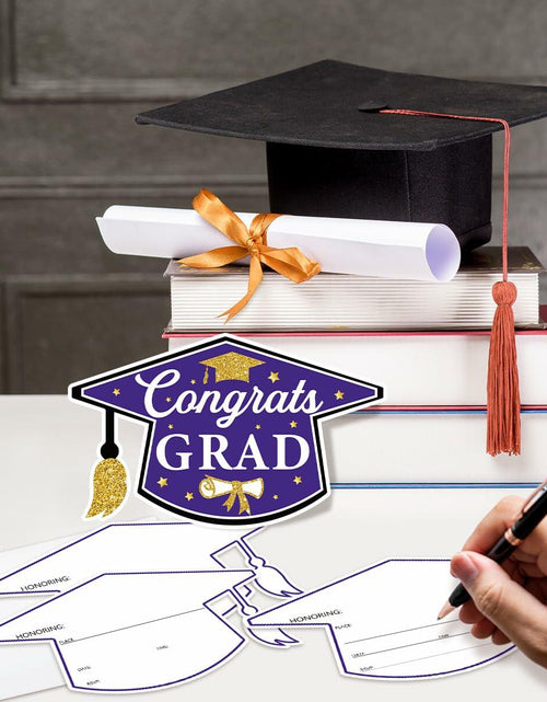 Load image into Gallery viewer, SHIEL-EVEN Graduation Invitation Cards with Envelope, 20 Count Party Decor
