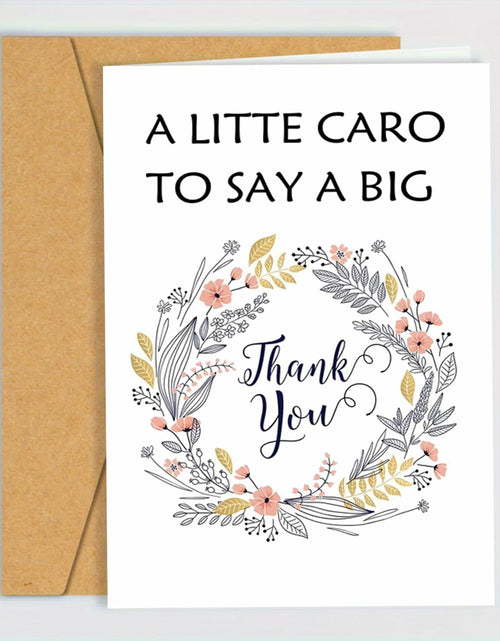 Load image into Gallery viewer, MINGUANGXIXSW Floral Thank You Cards with Kraft Envelopes 8.5x5.5 Inch
