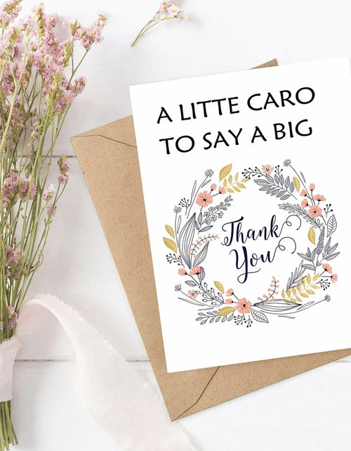 Load image into Gallery viewer, MINGUANGXIXSW Floral Thank You Cards with Kraft Envelopes 8.5x5.5 Inch
