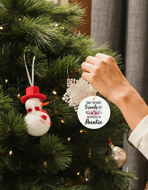 Load image into Gallery viewer, Voatok Promoted to Auntie Ornament Pregnancy Announcement Gift Decor
